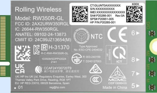 HP 4G LTE-Advanced Pro Cat19 WWAN nätverkskort/adapters