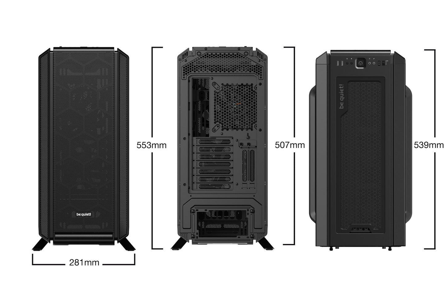 be quiet! Silent Base 802 Window Black Midi Tower Svart