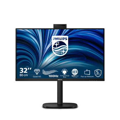 Philips 3000 series 32B2U3601H/00 platta pc-skärmar 80 cm (31.5") 2560 x 1440 pixlar Quad HD LCD Svart