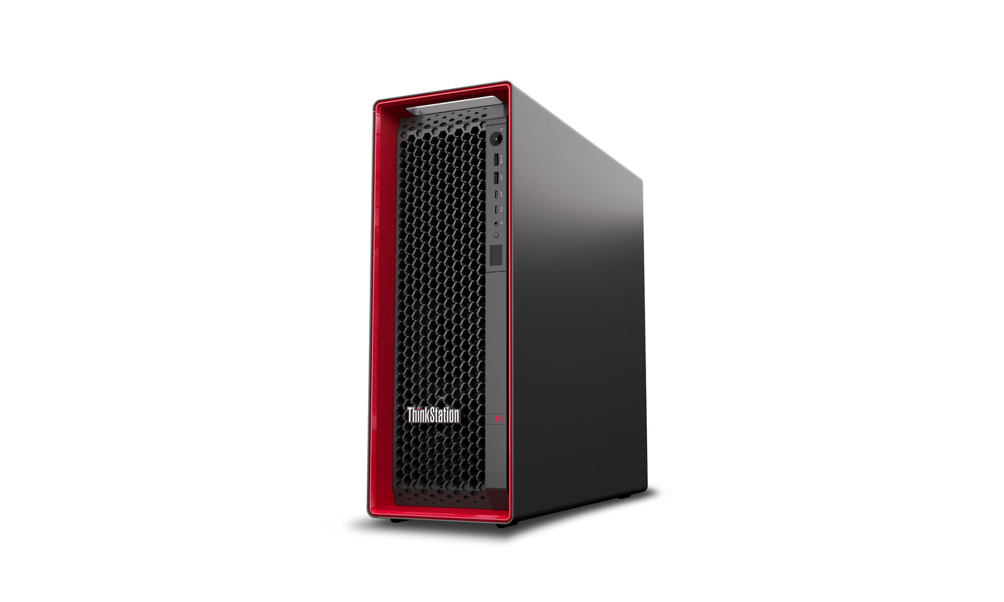 Lenovo ThinkStation P5 Intel® Xeon W w5-2445 32 GB DDR5-SDRAM 1 TB SSD Windows 11 Pro for Workstations Tower Arbetsstation Svart, Röd