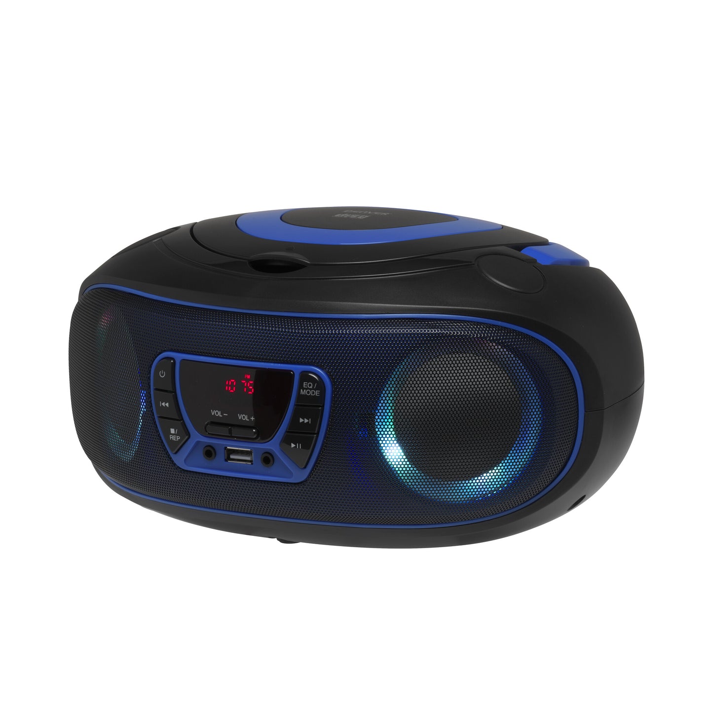 Denver TCL-212BT BLUE Bärbar CD-spelare Svart, Blå
