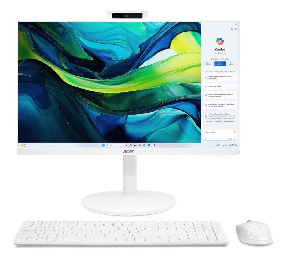 Acer Aspire C27-1E13U7UNH Intel® Core™ i7 i7-1355U 68,6 cm (27") 1920 x 1080 pixlar Allt-i-ett-dator 16 GB DDR4-SDRAM 1 TB SSD Windows 11 Home Wi-Fi 6E (802.11ax) Vit