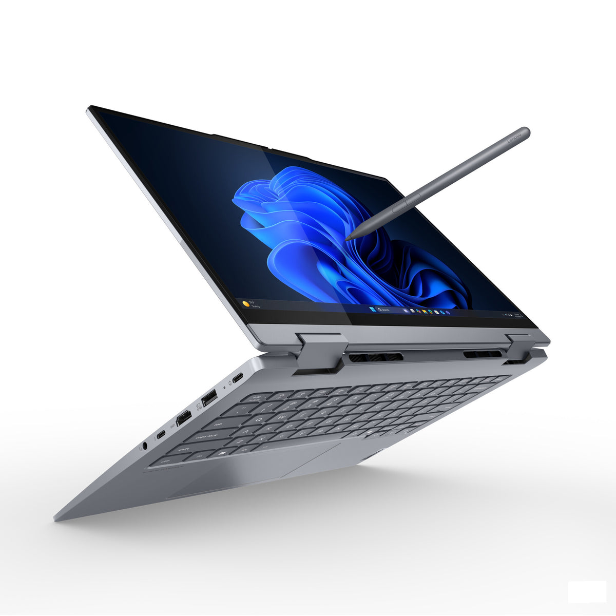 Lenovo ThinkBook 14 2-in-1 G5 IAU Intel Core Ultra 5 225U Hybrid (2-i-1) 35,6 cm (14") Pekskärm WUXGA 16 GB DDR5-SDRAM 512 GB SSD Wi-Fi 6E (802.11ax) Windows 11 Pro Nordic Grå