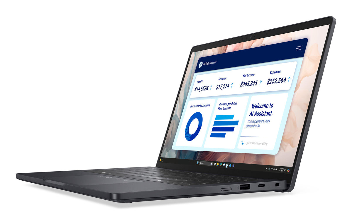 DELL Pro 13 Premium PA13250 Copilot+ PC Intel Core Ultra 7 266V Bärbar dator 33,8 cm (13.3") Full HD+ 16 GB LPDDR5x-SDRAM 512 GB SSD Wi-Fi 7 (802.11be) Windows 11 Pro tyska Svart