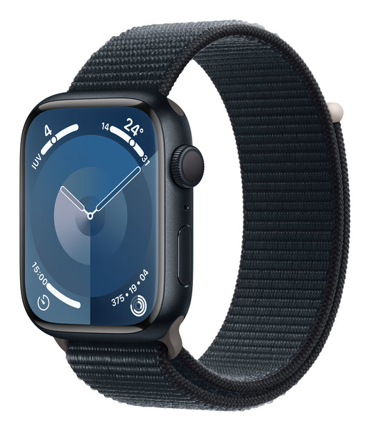 Apple Watch Series 9 45 mm Digital 396 x 484 pixlar Pekskärm Svart Wi-Fi GPS
