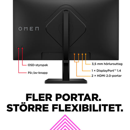 OMEN by HP OMEN 27 tum QHD 165 Hz Gaming-skärm – OMEN 27q