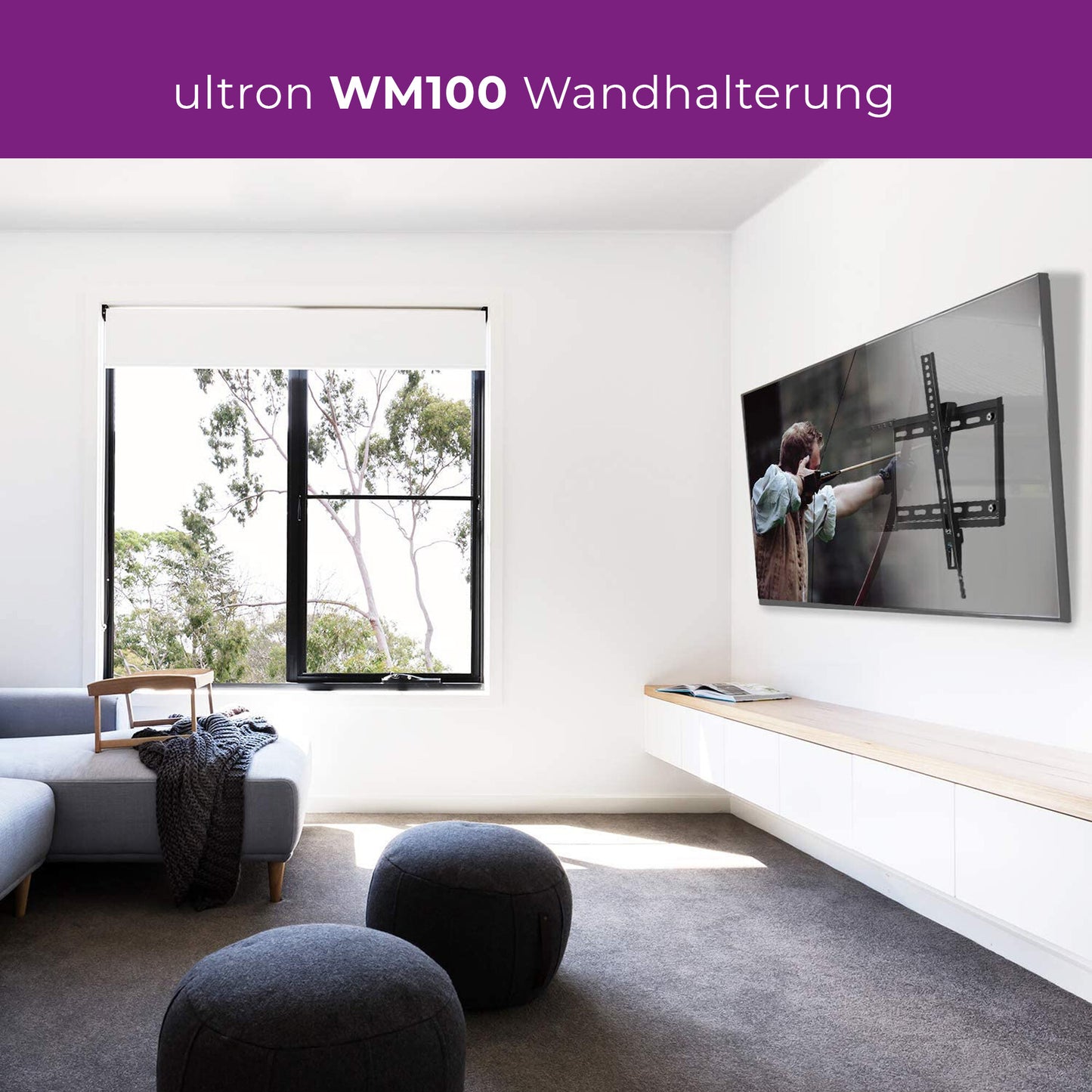 Ultron WM100 142,2 cm (56") Svart