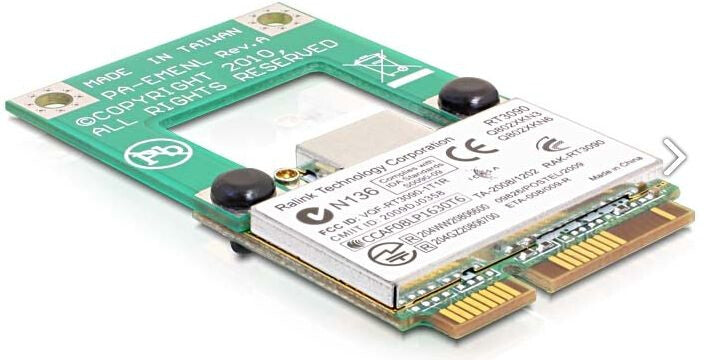 DeLOCK 65228 nätverkskort/adapters Intern Mini PCIe, mSATA