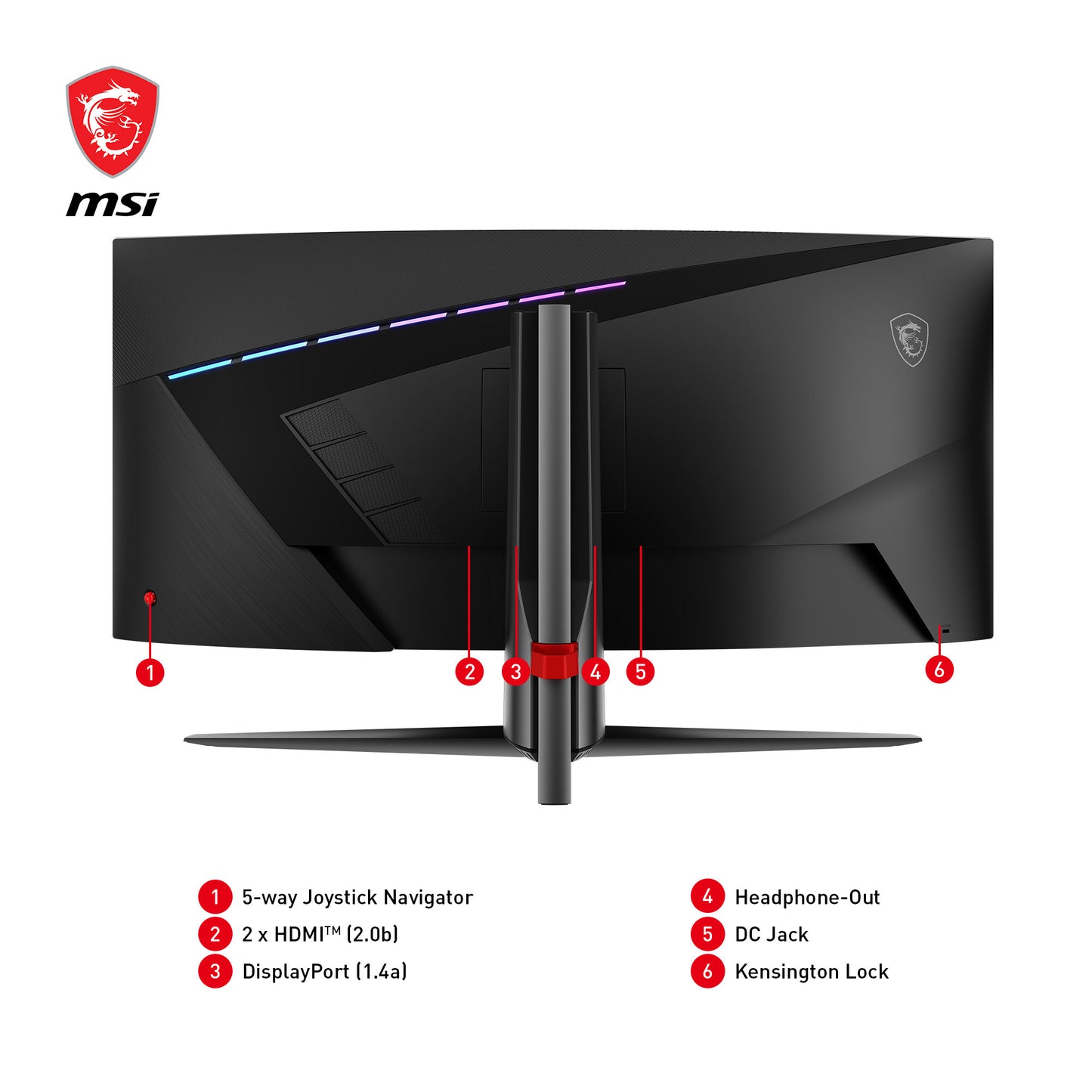 MSI MAG 345CQRDE platta pc-skärmar 86,4 cm (34") 3440 x 1440 pixlar UltraWide Dual Quad HD Svart