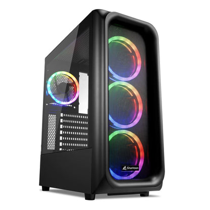 Sharkoon TK5M RGB ATX Skrivbord Svart
