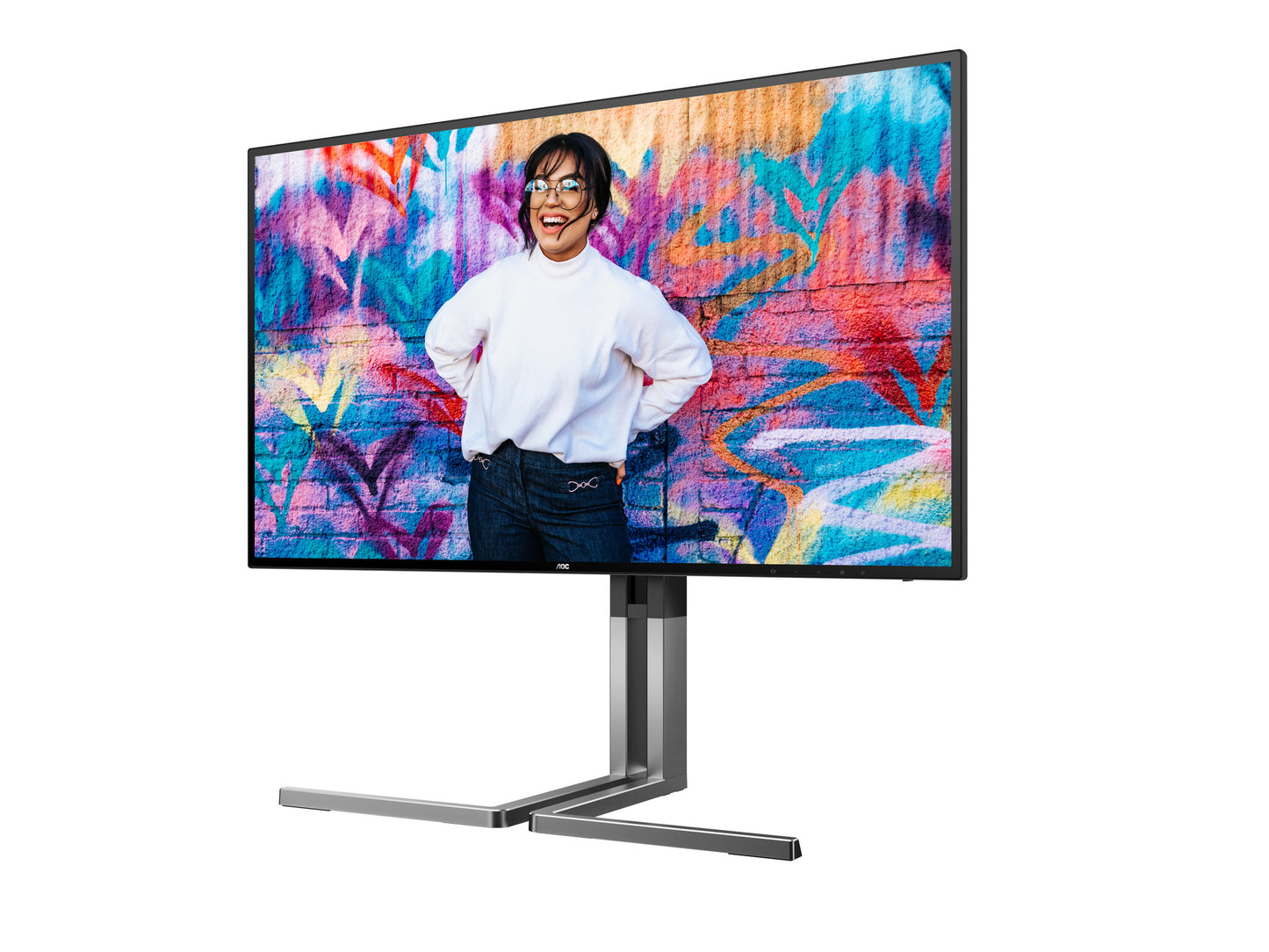 AOC U3 U27U3CV platta pc-skärmar 68,6 cm (27") 3840 x 2160 pixlar 4K Ultra HD LCD Svart