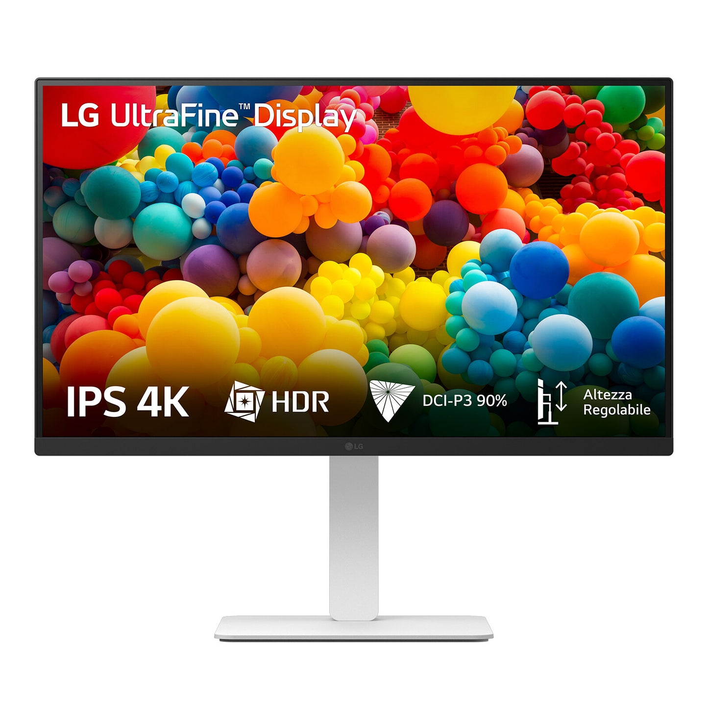 LG 27US550-W platta pc-skärmar 68,6 cm (27") 3840 x 2160 pixlar 4K Ultra HD LCD Vit