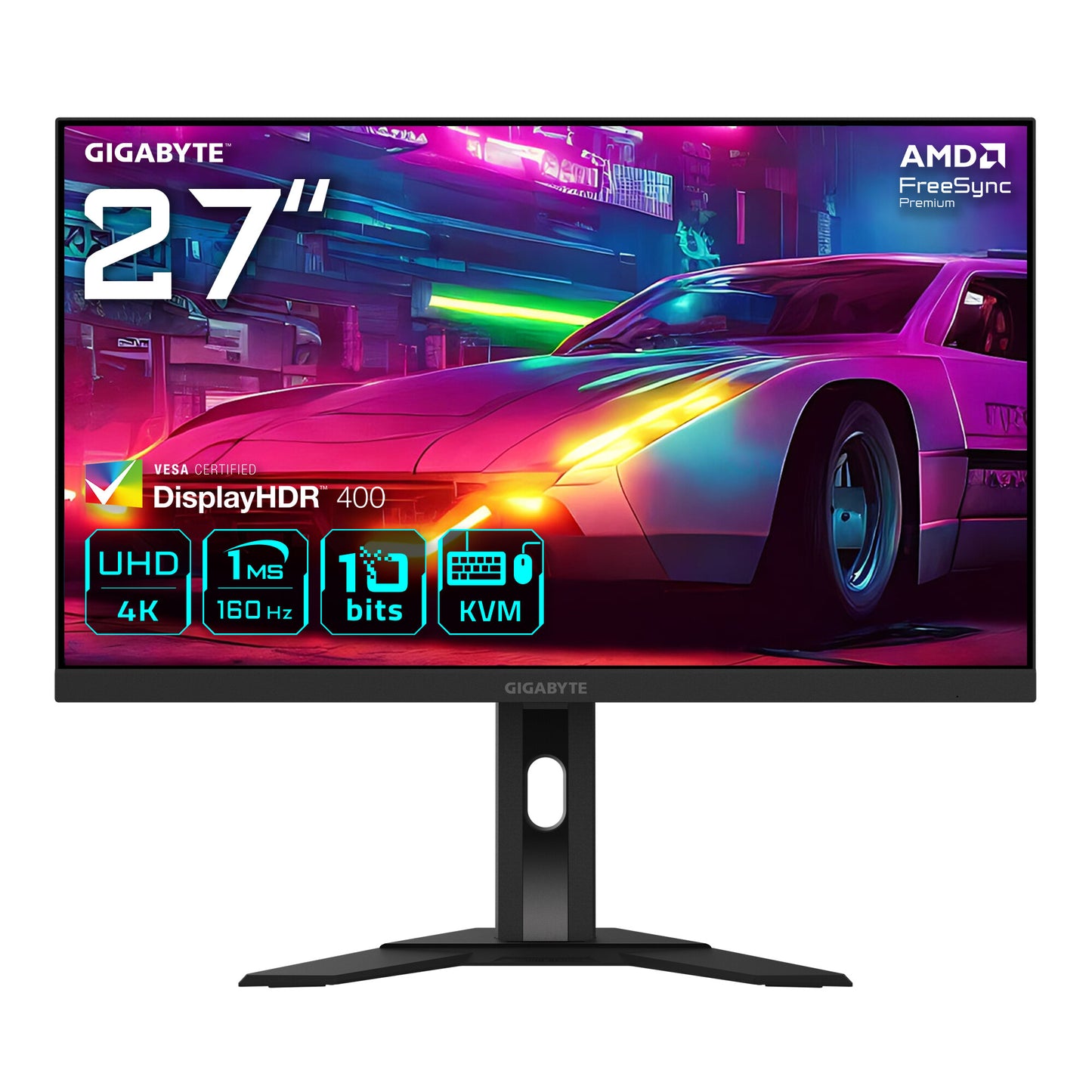 GIGABYTE M27UA platta pc-skärmar 68,6 cm (27") 3840 x 2160 pixlar 4K Ultra HD LED Svart