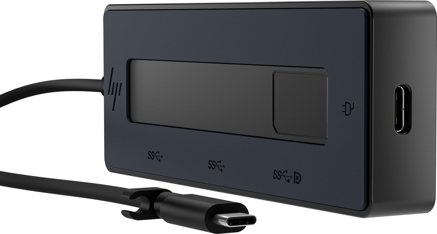 HP 4K USB-C-hubb med flera portar