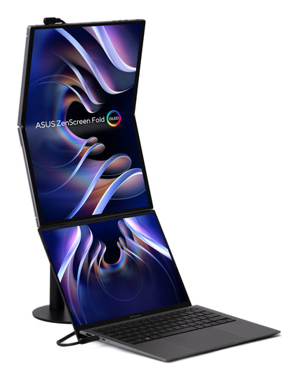 ASUS ZenScreen Fold OLED MQ17QH platta pc-skärmar 43,9 cm (17.3") 2560 x 1920 pixlar Quad HD Silver