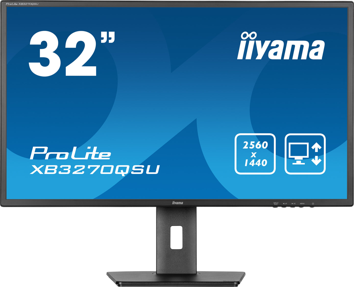 iiyama ProLite XB3270QSU-B1 platta pc-skärmar 81,3 cm (32") 2560 x 1440 pixlar Wide Quad HD LED Svart