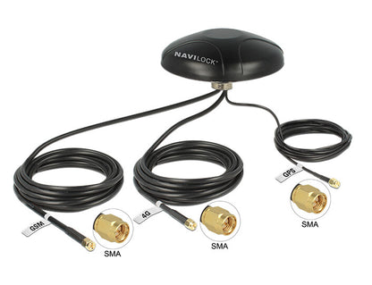 Navilock 12457 satellitantenner Svart
