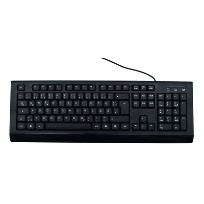 MediaRange MROS101 tangentbord Kontor USB QWERTZ tyska Svart