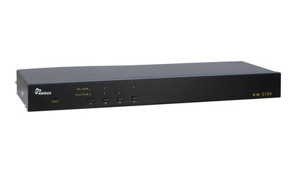 Inter-Tech KVM KS-3104 KVM-switchar Rackmontering Svart