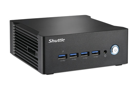 Shuttle Nano PC NA10H 1L storlek PC Svart 8845HS 3,8 GHz