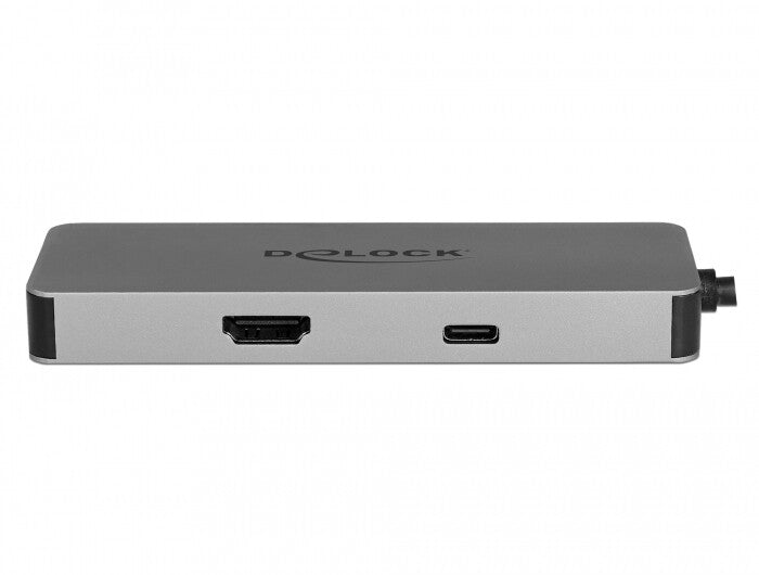 DeLOCK 87743 dockningsstationer för bärbara datorer USB 3.2 Gen 1 (3.1 Gen 1) Type-C Grå