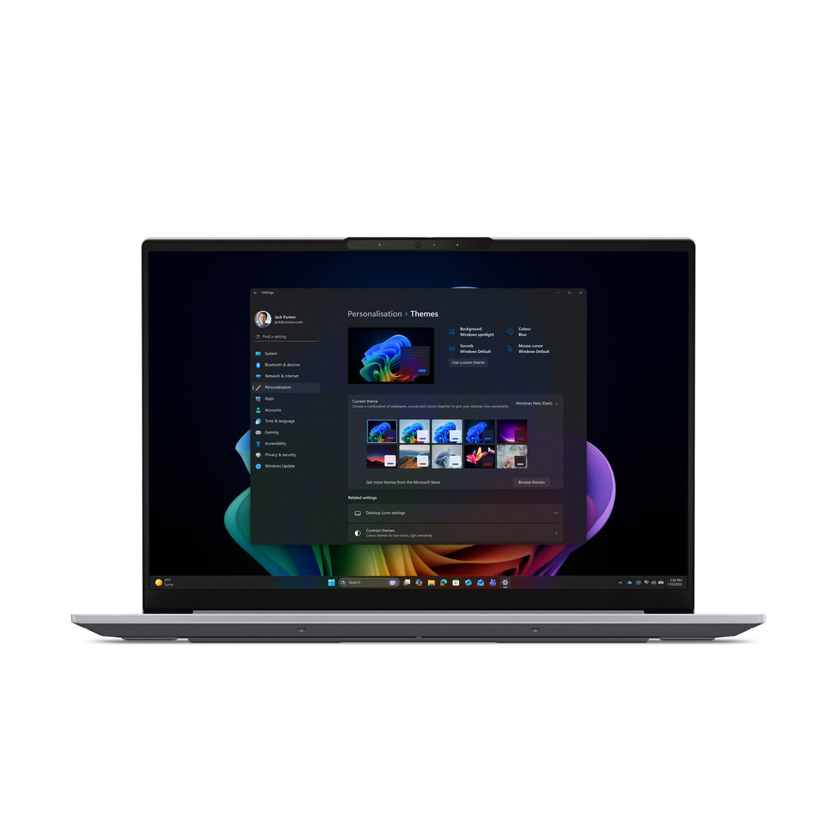 Lenovo ThinkBook 16 G9 IPL Copilot+ PC Intel Core Ultra 5 325 Bärbar dator 40,6 cm (16") WUXGA 16 GB DDR5-SDRAM 512 GB SSD Wi-Fi 7 (802.11be) Windows 11 Pro tyska Grå