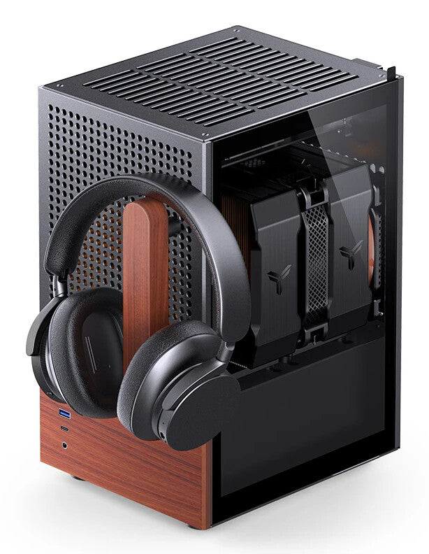 Jonsbo T6 Midi Tower Svart, Trä