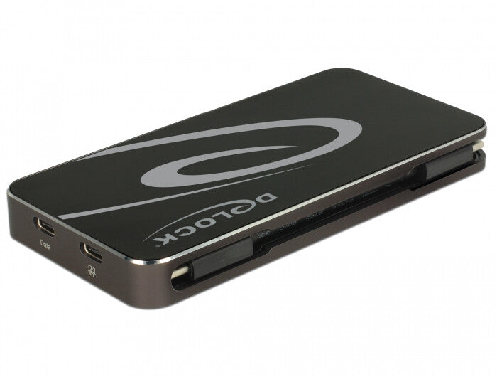 DeLOCK 87773 dockningsstationer för bärbara datorer Kabel USB 3.2 Gen 1 (3.1 Gen 1) Type-C Svart