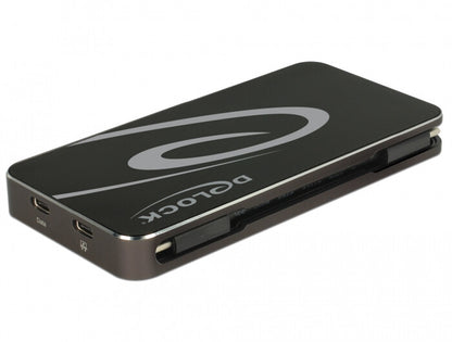 DeLOCK 87773 dockningsstationer för bärbara datorer Kabel USB 3.2 Gen 1 (3.1 Gen 1) Type-C Svart
