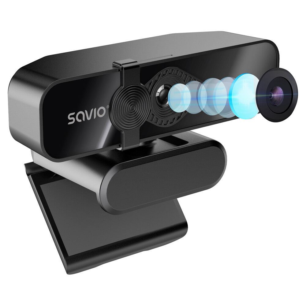 Savio CAK-06 webbkameror 3840 x 2160 pixlar USB Svart