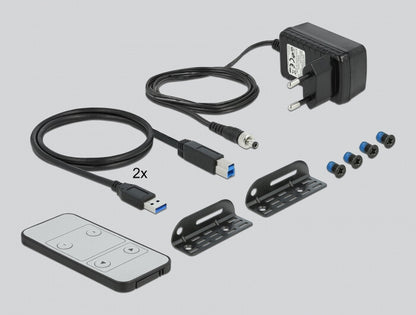 DeLOCK 11482 KVM-switchar Svart