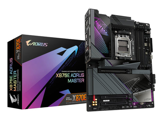 GIGABYTE X870E AORUS MASTER moderkort AMD X870 AM5-sockel ATX
