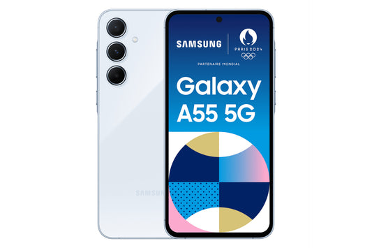 Samsung Galaxy A55 5G 16,8 cm (6.6") Hybrid Dual SIM Android 14 USB Type-C 8 GB 128 GB 5000 mAh Blå