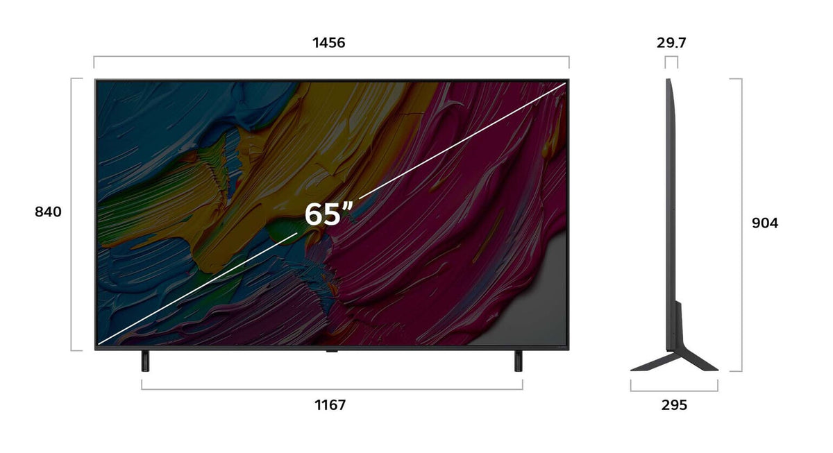 LG QNED 65QNED80A3A TV-apparat 165,1 cm (65") 4K Ultra HD Smart-TV Wi-Fi Svart
