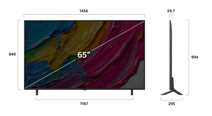 LG QNED 65QNED80A3A TV-apparat 165,1 cm (65") 4K Ultra HD Smart-TV Wi-Fi Svart