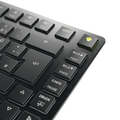 CHERRY KW X ULP 2.0 MINI tangentbord Hem / Kontor USB + RF Wireless + Bluetooth QWERTZ tyska Svart