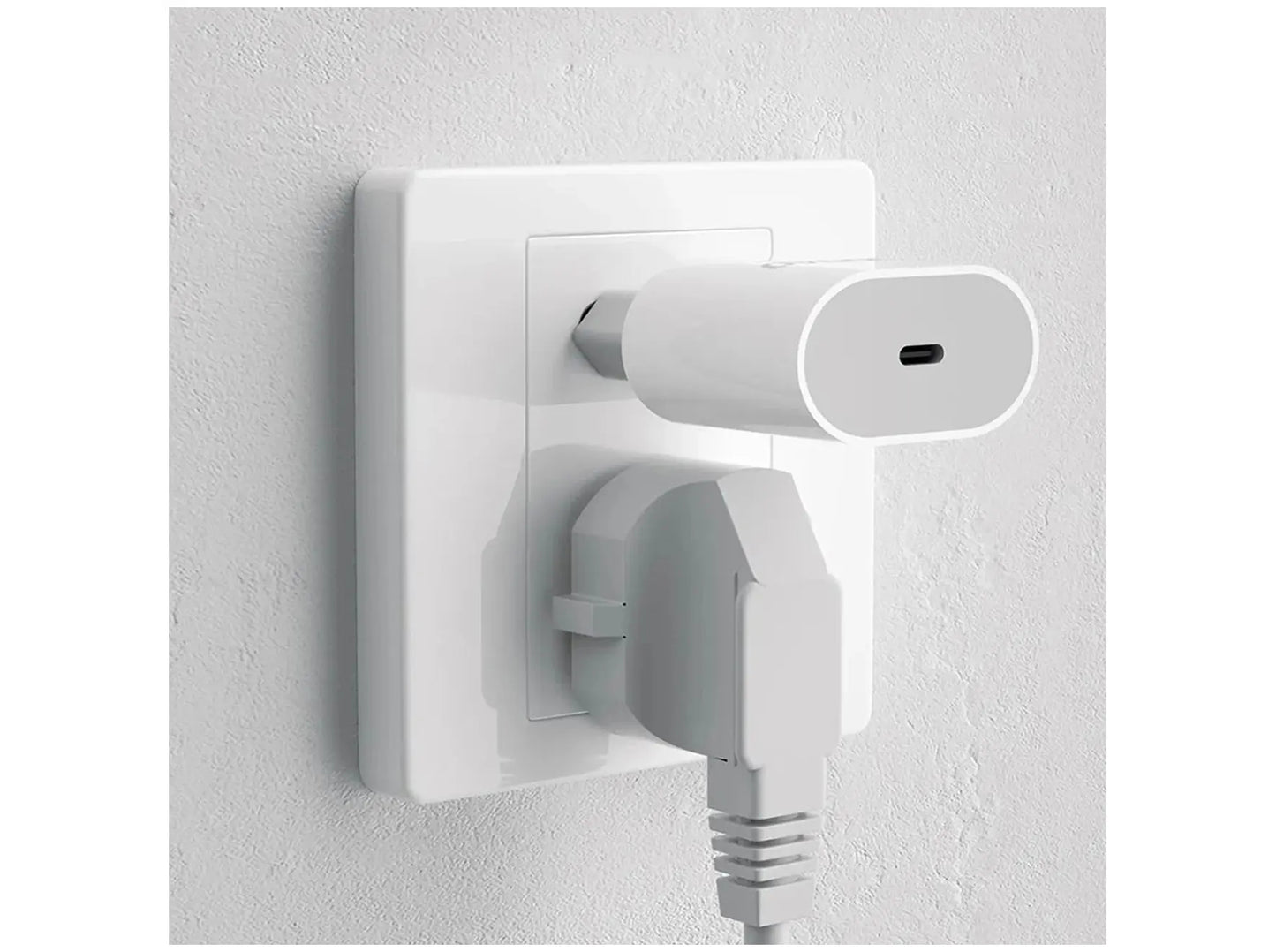 Laddsladd adapter 20W (1m USB-C till USB-C) Vit