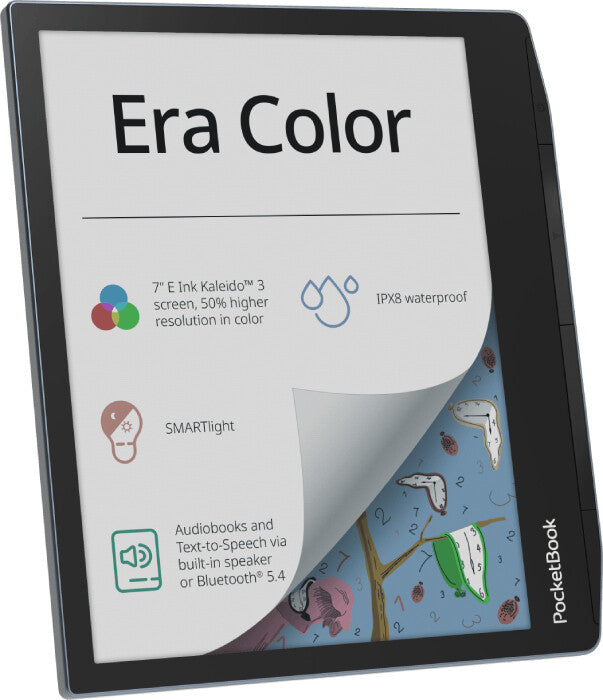 PocketBook Era Color e-bokläsare Pekskärm 32 GB Wi-Fi Svart, Ljusblå