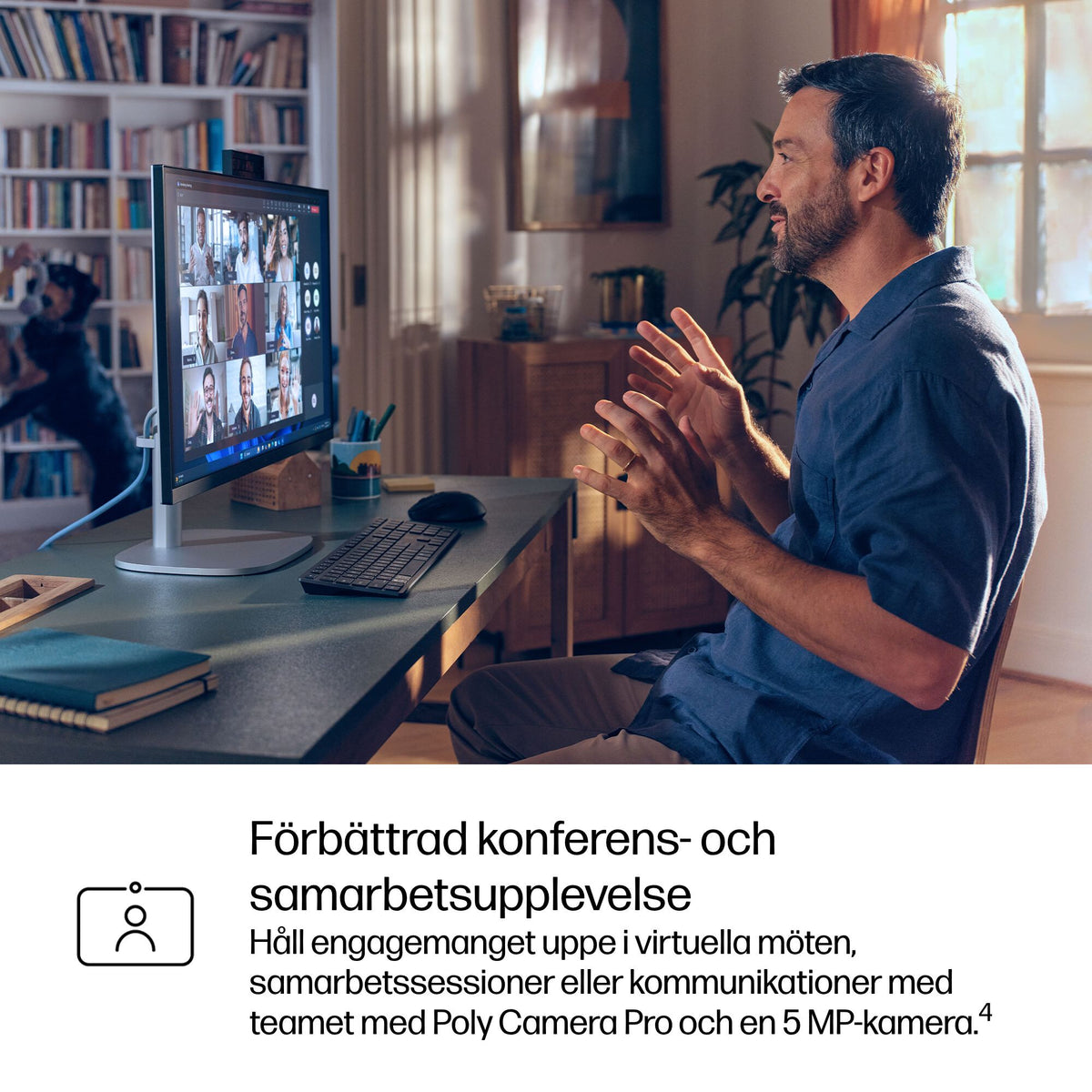 HP EliteStudio 8 AiO G1i U523516GB/512PC Intel Core Ultra 5 235 60,5 cm (23.8") 1920 x 1080 pixlar Allt-i-ett-dator 16 GB DDR5-SDRAM 512 GB SSD Windows 11 Pro Wi-Fi 7 (802.11be) AI PC Silver
