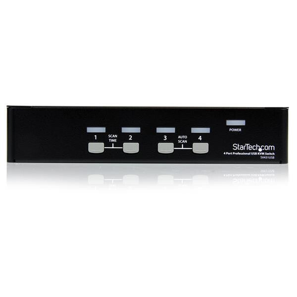 StarTech.com Professionell VGA USB KVM-switch med 4 portar och hubb