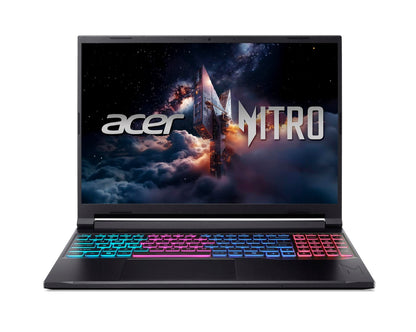 Acer Nitro ANV16S-41-R2K2 AMD Ryzen AI 7 260 Bärbar dator 40,6 cm (16") WQXGA 16 GB DDR5-SDRAM 1 TB SSD NVIDIA GeForce RTX 5060 Wi-Fi 6E (802.11ax) Windows 11 Home tyska Svart