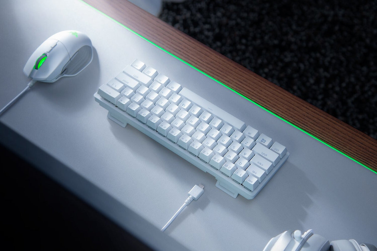Razer Huntsman Mini tangentbord Spela USB QWERTY Engelsk Vit