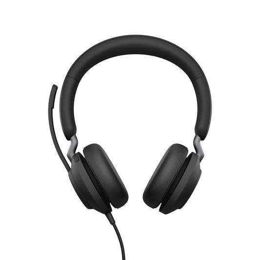 Jabra Evolve2 40 SE Headset Kabel Huvudband Samtal/musik USB Type-C Svart