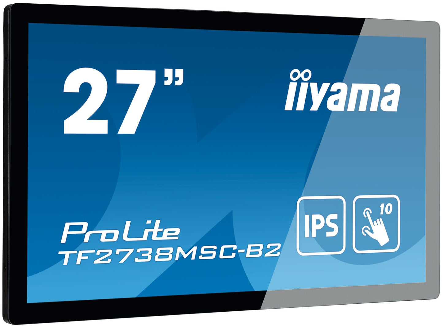 iiyama ProLite TF2738MSC-B2 platta pc-skärmar 68,6 cm (27") 1920 x 1080 pixlar Full HD LED Pekskärm Flera användare Svart