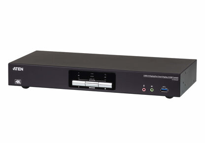 ATEN USB 3.0 4K DisplayPort Dual Display KVMP™-switch med 2 portar