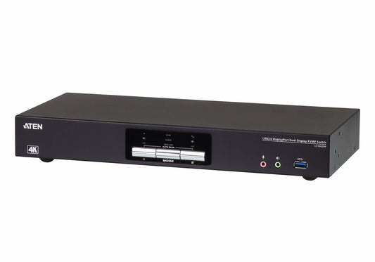 ATEN USB 3.0 4K DisplayPort Dual Display KVMP™-switch med 2 portar