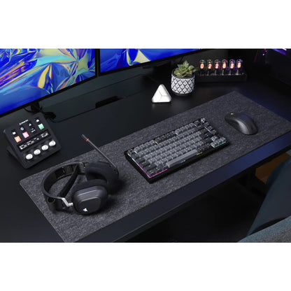 Corsair K65 PLUS WIRELESS 75 % RGB tangentbord Spela Trådlös RF + USB QWERTY Nordic Svart
