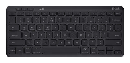 Trust Lyra tangentbord Hem Trådlös RF + Bluetooth QWERTY Nordic Svart