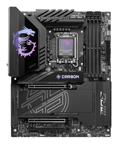 MSI MPG Z890 CARBON WIFI moderkort Intel Z890 LGA 1851 (Socket V1) ATX