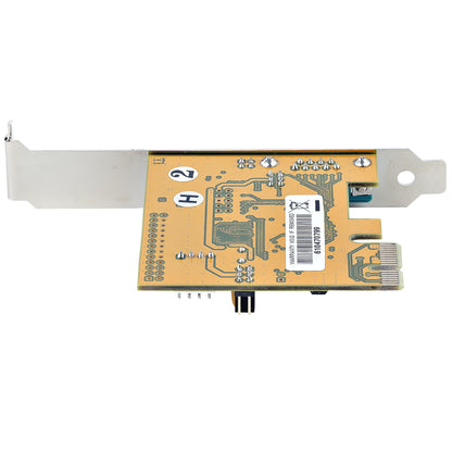 StarTech.com PCI Express Seriellt kort, PCIe till RS232 (DB9) seriellt gränssnittskort, PC seriellt kort med 16C1050 UART, standard- eller lågprofilfästen, COM-retention, Windows och Linux